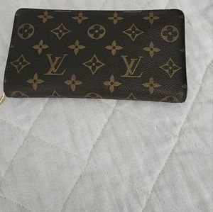 Louis vuitton Monogram Porte Monnaie zip long wallet